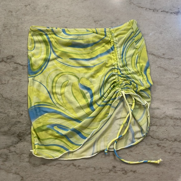 SHEIN Lime Multicolored Bikini & Skirt - Picture 4 of 4